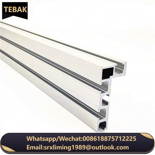 TEBAK Hot Seal 75mm Wide Aluminum Jig Fixture T Slide Track Fence for Woodworking Router Table