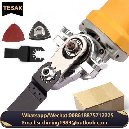 TEBAK Conversion Universal Head Kit Woodworking Tool Angle Grinder Grooving Machine Multi-function Adapter Angle Grinder