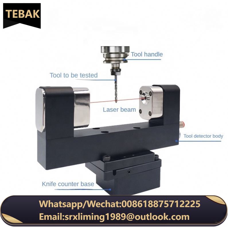 TEBAK CNC System Laser Setter Tool Length Setter Ear Compensation Non-touch Setting Probe for Machining Centers
