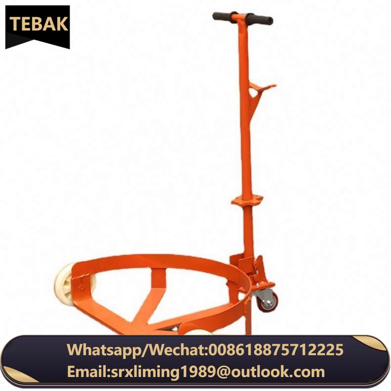 Factory Wholesale Low Tank Mechanical Oil Drum Truck Steel Model Moving Oil Drum Cart Drum Trolley