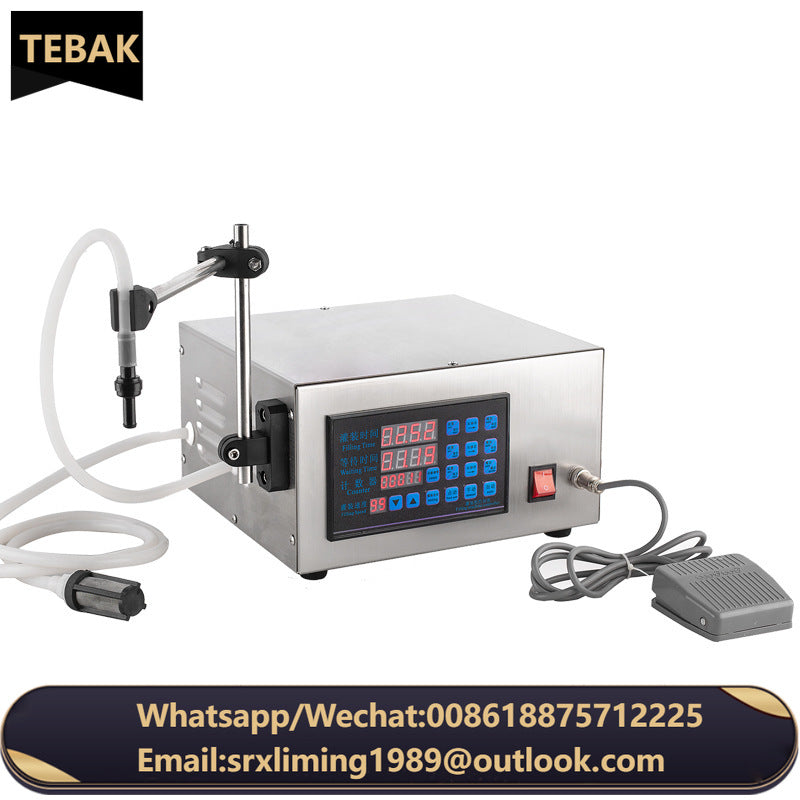 TEBAK XK-580 Digital Control Liquid Filling Machine Red Wine Quantitative Portable Electric Liquid Water Filling Machine