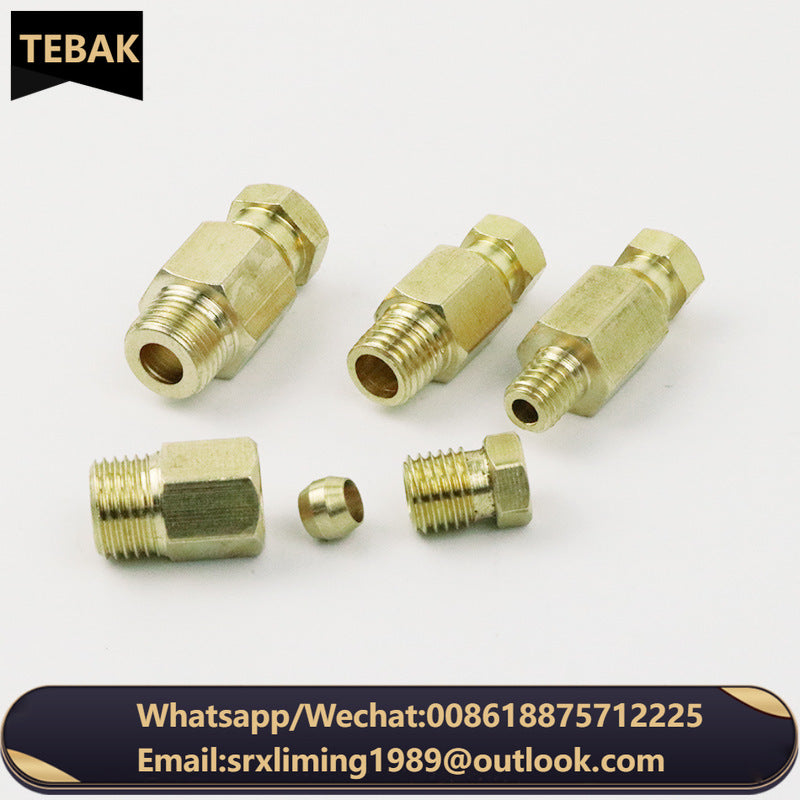 OEM Slider Tubing Connector Oil Distributor Hydraulic Hose Fitting Copper Brass Nozzle Hydraulic Quick Coupler Hydraulic Parts
