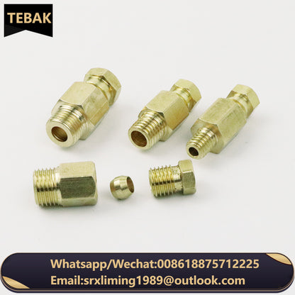 OEM Slider Tubing Connector Oil Distributor Hydraulic Hose Fitting Copper Brass Nozzle Hydraulic Quick Coupler Hydraulic Parts