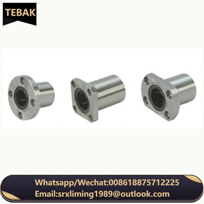 TEBAK D-23  Bush Ball Bearing LMK8UU LMF8UU LMH8UU Flanged Shaft Socket  Bearing Models Simple Linear Sliding Ball Bearings