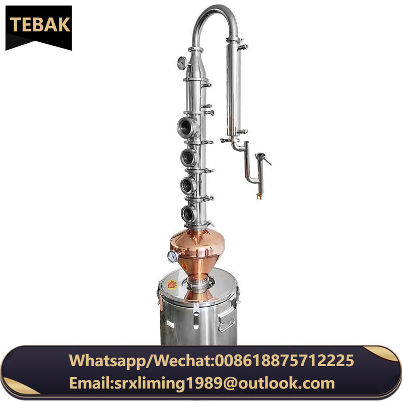 TEBAK Distillery Hand-made Gin/Vodka/Whiskey/ Ethanol Production Copper Distillation Equipment Wine Gin Vodka Alcohol Distiller