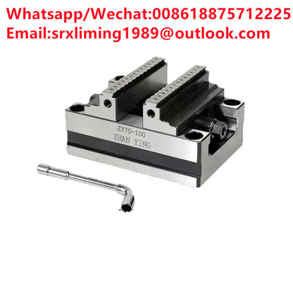 Precision CNC Vise ZY60-80 Four Axis Five Axis Turntable Fixture Self Centering Concentric Flat Nose Pliers for cnc industrial
