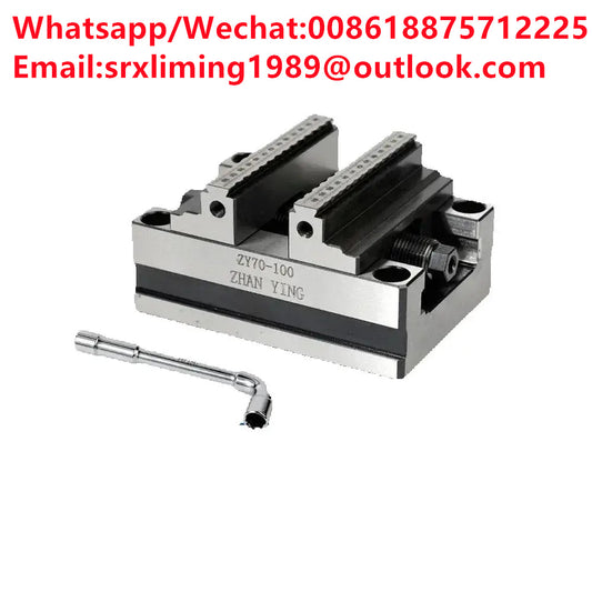 Precision CNC Vise ZY60-80 Four Axis Five Axis Turntable Fixture Self Centering Concentric Flat Nose Pliers for cnc industrial