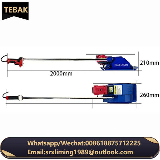 TEBAK CNC Laser Cutting Machine Slag Remover Stainless Steel Handheld Laser Tablecleaning Machine Laser Sword Fence Slag Remover