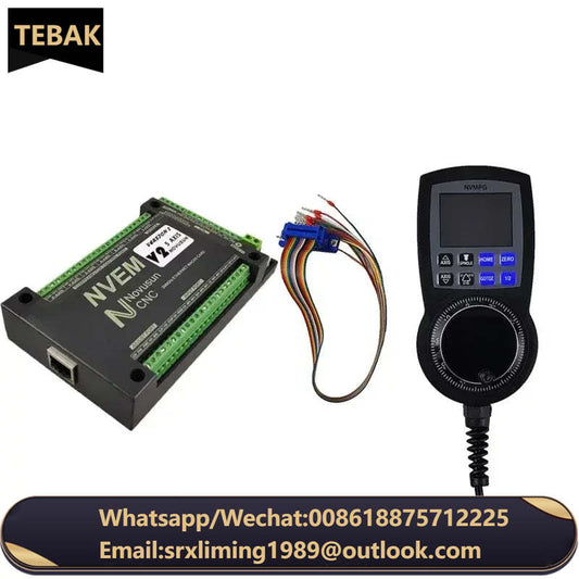 TEBAK NVEM V5 CNC Mach3 Controller NVMPG Handwheel 6Axis Motion Controller Adopts the ARM Design Framework Cyclmotion