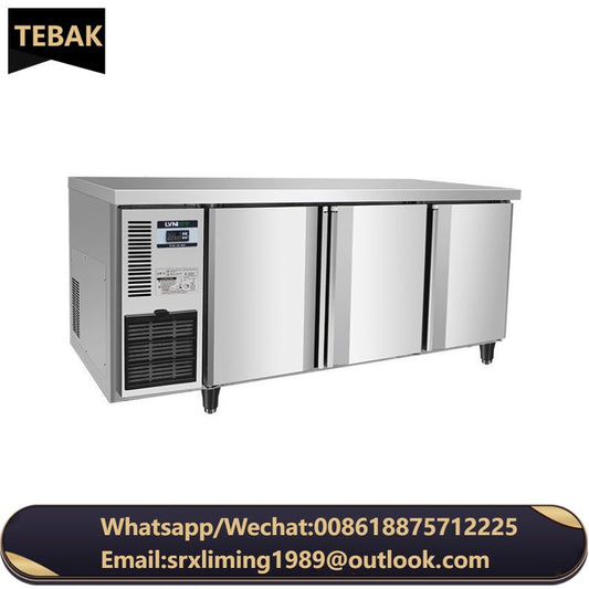 TEBAK Kitchen Fridge Refrigeration Equipment Workbench Refrigerator Freezer Under Counter Refrigerator Undercounter Freezer
