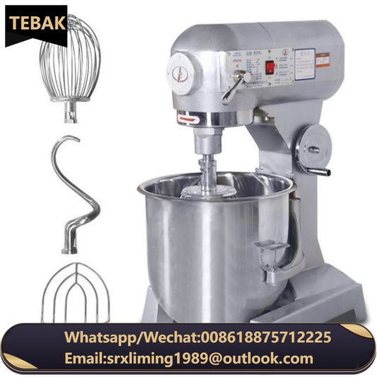 TEBAK Kitchen Food Mixers Machines Stainless Steel Bowl Big Planetary Cake Mixer Machine Bakery Commercial Bread Dough Mixer