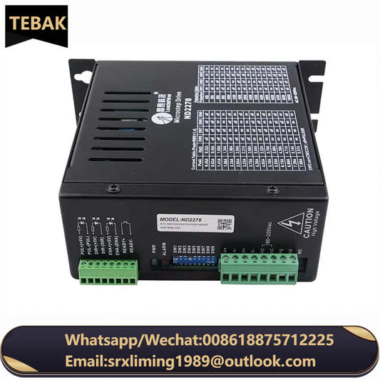 TEBAK ND2278 Motor Driver 80-220VAC 7.8A Micro-Step Drive CNC Router Adapted to NEMA 34 NEMA 23 2-Phase Stepper Motor