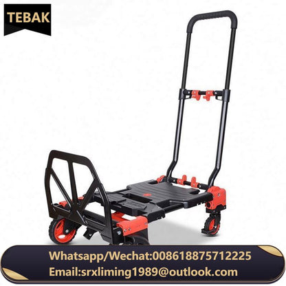 2024 Hot Sale150KG 2 in 1 Multi-funCtion Convertible Hand Truck Folding Portable Trolley Transformable and Dual-purpose Platform
