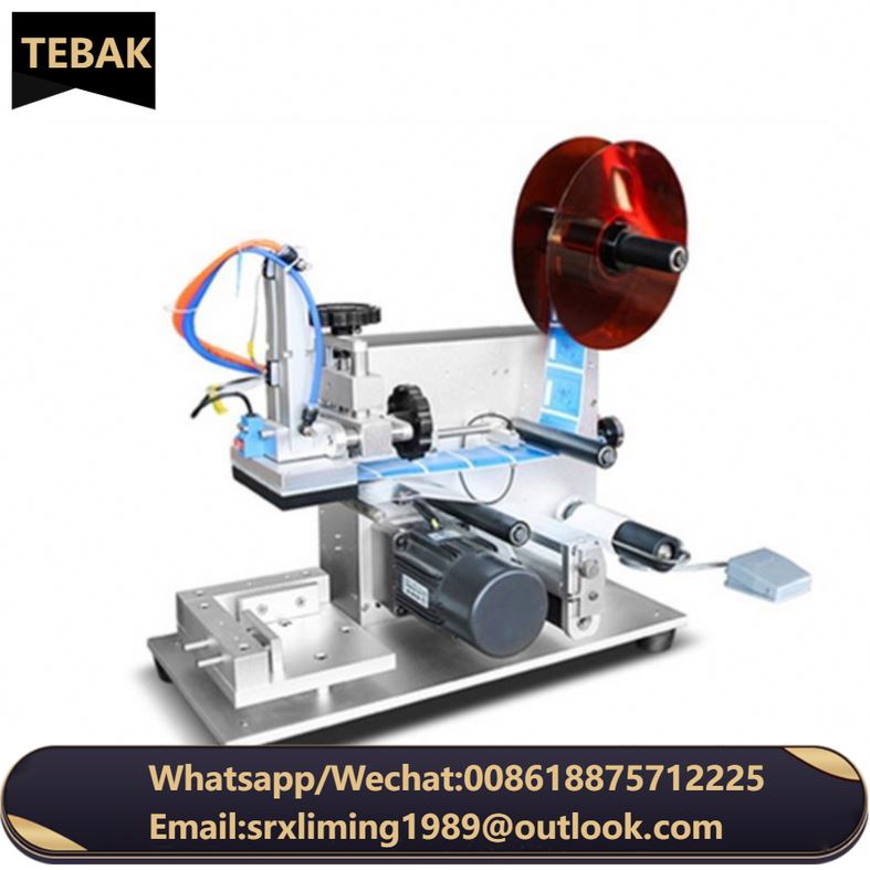 LT-60 Semi-Automatic Table-Top Electric Manual Labeling Machine for Flat Side Square Bottle Labeling Sticker Labeling Machine