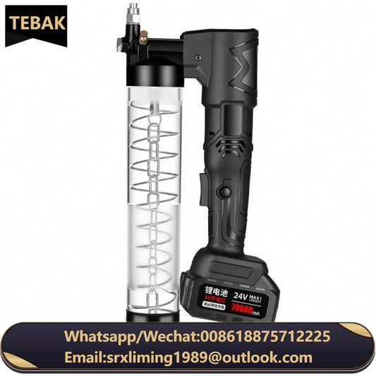 Professional Portable Heavy Duty 24V Rechargeable 600CC 10000PSI Electric Automatic Grease Gun Lubrication Pump