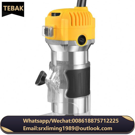 TEBAK Trimming Slotting Machine Wood Grooving Carving Electric Wood Edge Trimmer Machine Aluminum Alloy Trimmer Milling Cutter