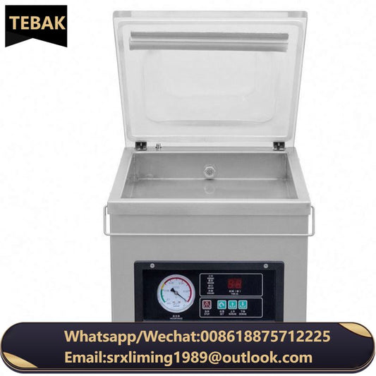 TEBAK Commercial Desktop Custom Vacuum Sealer Fruit Meat Beef Oil Powder Coffee Rice Small Vacuum Packaging Machine