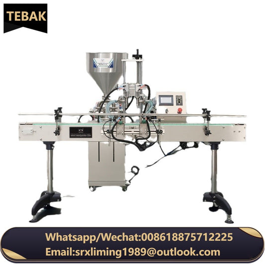 TEBAK GSLD-1000T Automatic 2 Heads Fruit Juice Cooking Oil Filling Machine for Edible Oil Filling Production Line