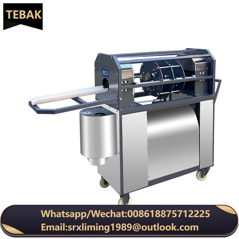 TEBAK New Design Commercial Stainless Sugarcane Machine for 30mm-58mm Diameter 500W Electric Sugar Cane Skin Peeler Machine