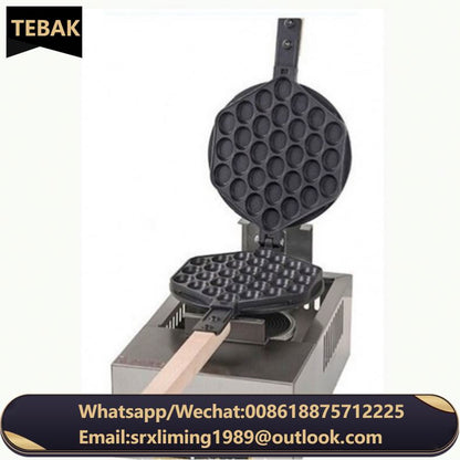 Tebak QQ Egg Puff Maker Home LPG Gas Egg Waffle Machine Commercial Nicht-stick Waffle Machine Kitchen Equipment Tebak QQ Egg Puf