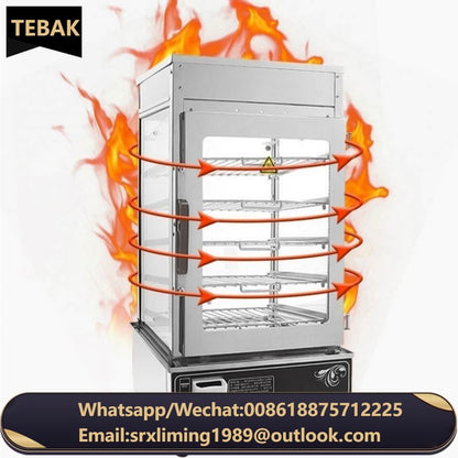 Commercial Aluminium Tray Dim Sum Electric Food Display Steamer Industrial Steamer Cabinet