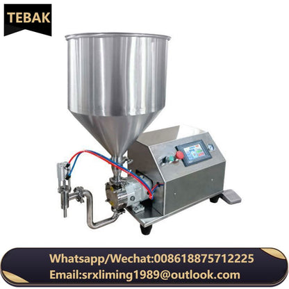 TEBAK Semi-automatic Servo Filling Machine Rotor Pump Bottle Bag Filler Peanut Butter Chocolate Cream Paste Filling Machine
