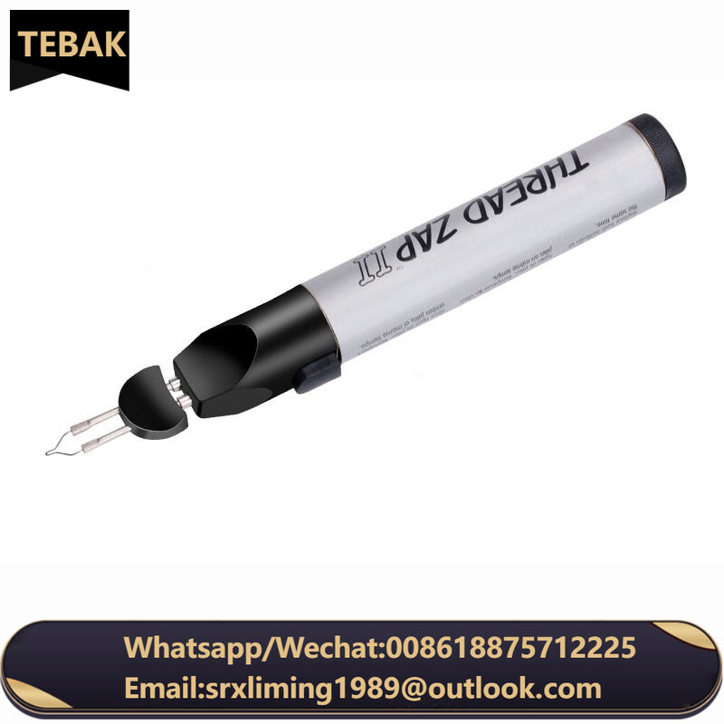 TEBAK Soldering Wax Pen Thread Cord Burner Burn Melt Tips Melting Welding Wax Pen for Jewelry Mould Wax Crayons Leather Craft