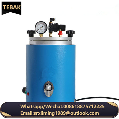 TEBAK Jewelry Making Tools Mini Wax Injection Machines Round Barrel Double Nozzle Wax Injector Jewelry Casting Waxing Equipment