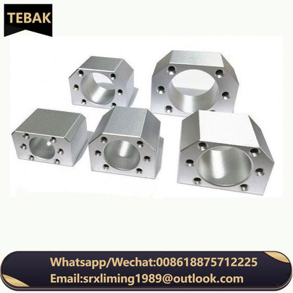 TEBAK D-01 SFU1605 1610 Ball Screw Nut Housing DSG12H 16H 20H 32H 40H Aluminium Alloy Ballscrew Nut Housing Bracket Holder Fit