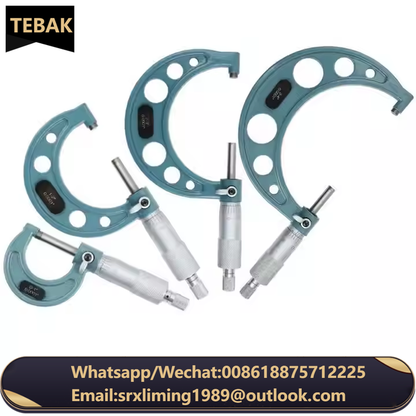 0-25mm 0.01mm Measuring Tool Series Outside Micrometers Set 0-100mm Outer Diameter Micrometer Set Spiral Micrometer 3/4/6 Sets