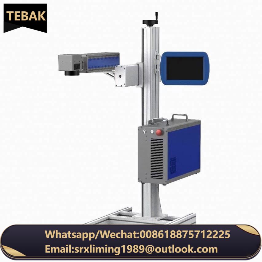 TEBAK XY-18 Automatic Online Marking Machine Flight Laser Inkjet Printer Cosmetic  Paper Boxes Date Marking Assembly Line