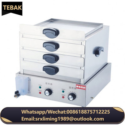 Commercial Electric Drawer Multifunction Steamer Vermicelli Roll Rice Noodle Steaming Machine Steamed Vermicelli Roll Machine