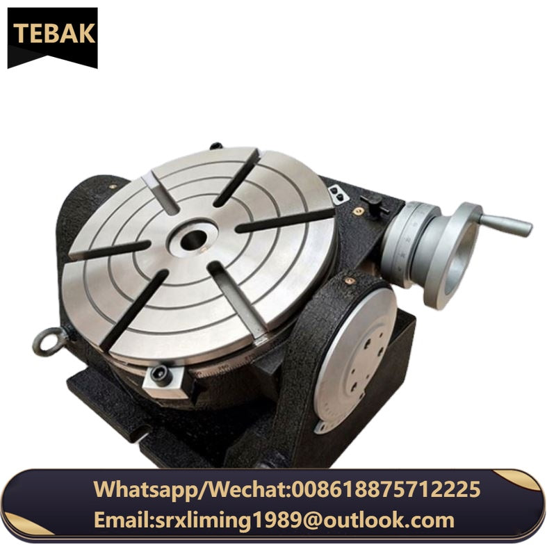 Milling Drilling Boring Machine Tools Universal Tilting Rotary Table TSK320 Motor Alloy Steel Provided 18 Vacuum Table for Cnc