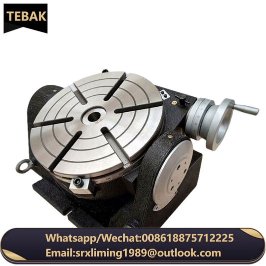 Milling Drilling Boring Machine Tools Universal Tilting Rotary Table TSK320 Motor Alloy Steel Provided 18 Vacuum Table for Cnc