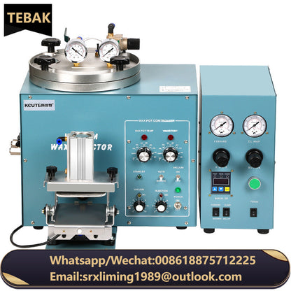 TEBAK Wholesale Jewelry Casting Vacuum Injection Machine Jewelry Wax Mold Making Tool Digital Display Vacuum Injector Machine