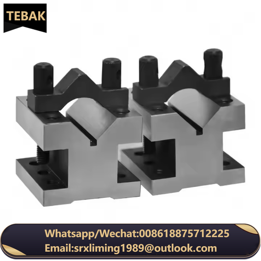 TEBAK  105x105x78 35x35x30 60x60x50 V-shaped Iron V-shaped Steel Fixture Precision Parallel V Type Block Clamping Sets