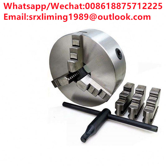 K11-80/100/130/160/200 Lathe Chuck 3 Jaw Self-Centering K11-125 Sanou Brand 3 Jaw Chuck Metal Chuck for Mini Metal Lathe
