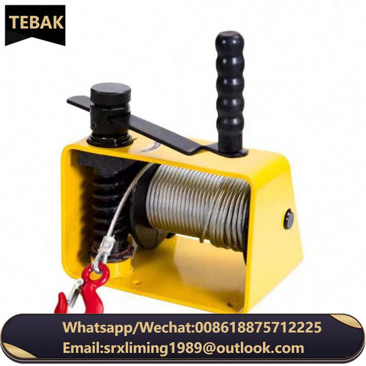 Worm Gear Winch 250/500/1000kg Mini Anchor Hand Operated Winch with Crack and Break
