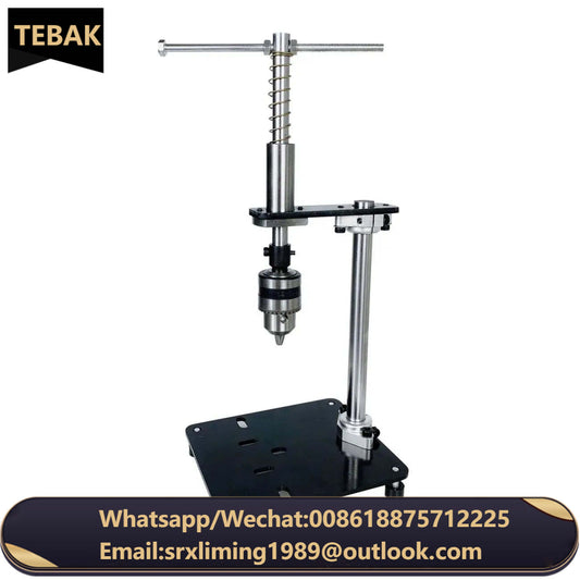 Manual Tapping Machine Small Vertical Desktop Tapper Adjustable T-Handle Tap Holder Wrench B12 1.5-10MM Chuck