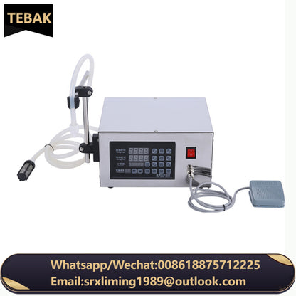 TEBAK SY-GFK280 Semi-Automatic Digital Control Electric Filler Small Beverage Milk Liquid Bottle Filling Machine