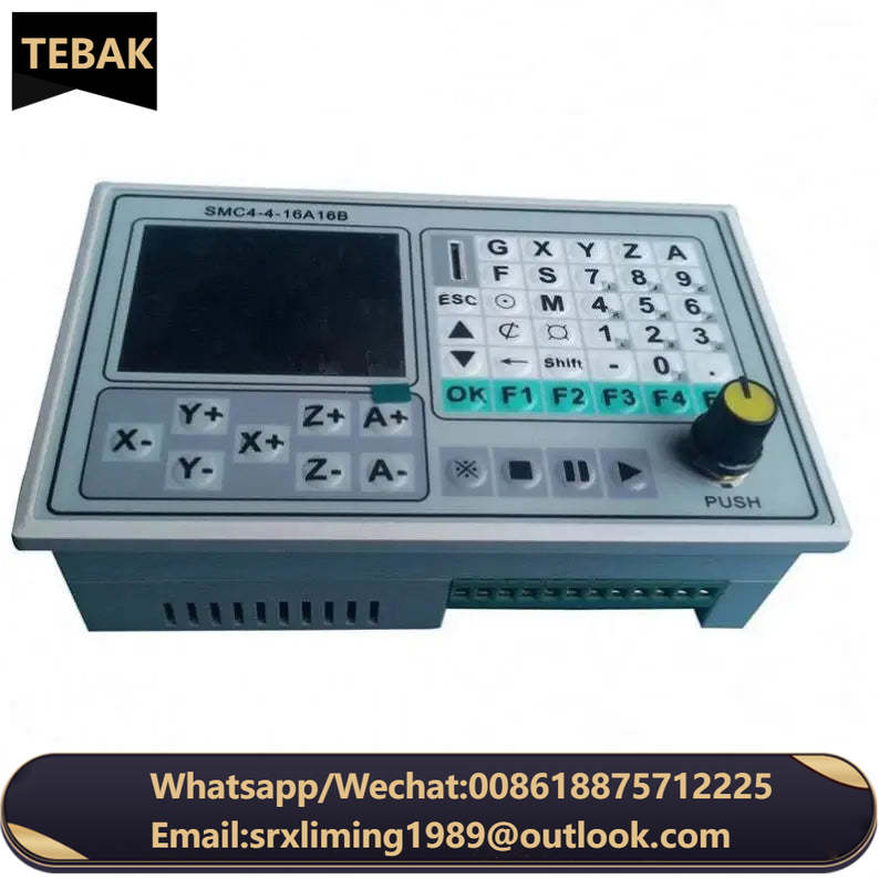 TEBAK Card SMC4-4-16A16B 50KHZ CNC 4 Axis Offline Controller Motion Control Board Carving Engraving Machine Control System