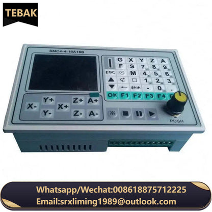 TEBAK Card SMC4-4-16A16B 50KHZ CNC 4 Axis Offline Controller Motion Control Board Carving Engraving Machine Control System