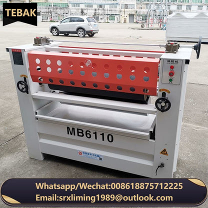 A TEBAK Single and Double Sided Wooden Board Glue Spreader Machine for Wood Panels Glue Roller Double Surface