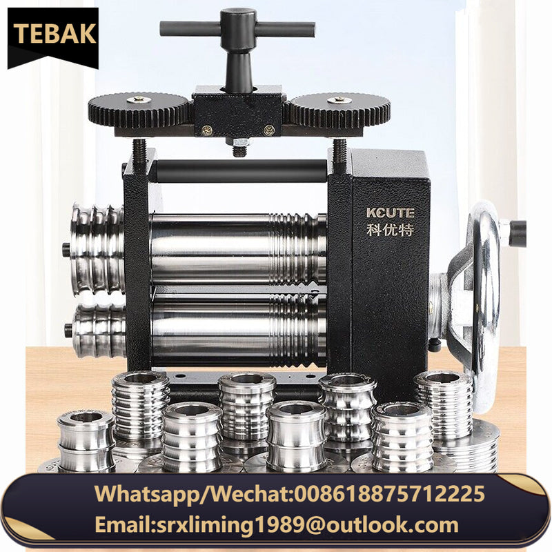 Anduuk Cold Rolling Mill Manual Bracelet Shaper for Gold Silver Jewelry Auxiliary Wheel Tool for Goldsmithing