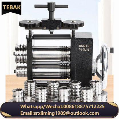 Anduuk Cold Rolling Mill Manual Bracelet Shaper for Gold Silver Jewelry Auxiliary Wheel Tool for Goldsmithing