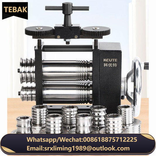 Anduuk Cold Rolling Mill Manual Bracelet Shaper for Gold Silver Jewelry Auxiliary Wheel Tool for Goldsmithing