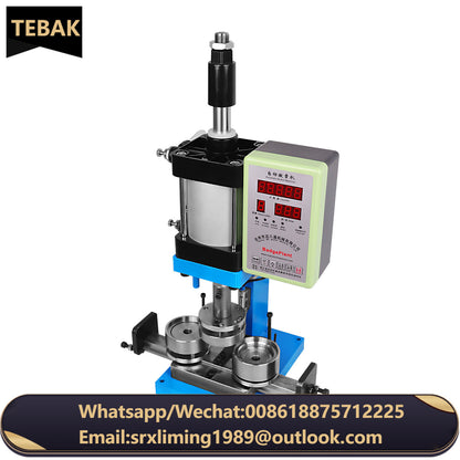 Badge Machine MakerPush-pull Custom Plastic Metal Pneumatic Automatic Button Badge Making Machine Double Flash Badge Making Tool