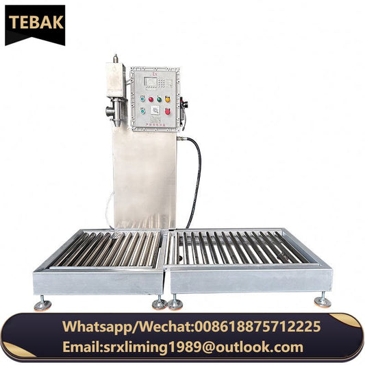 XSH-9 Semi-automatic Lifting and Lowering100/200/300KG Chemical Solvent Iron Drum Paint Coating Washing Liquid Filling Machine