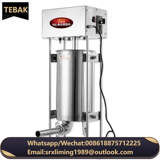TEBAK Automatic Electric Sausage Making Machine 10L 15L Large Capacity Sausage Filling Machinery Electric Sausage Stuffer