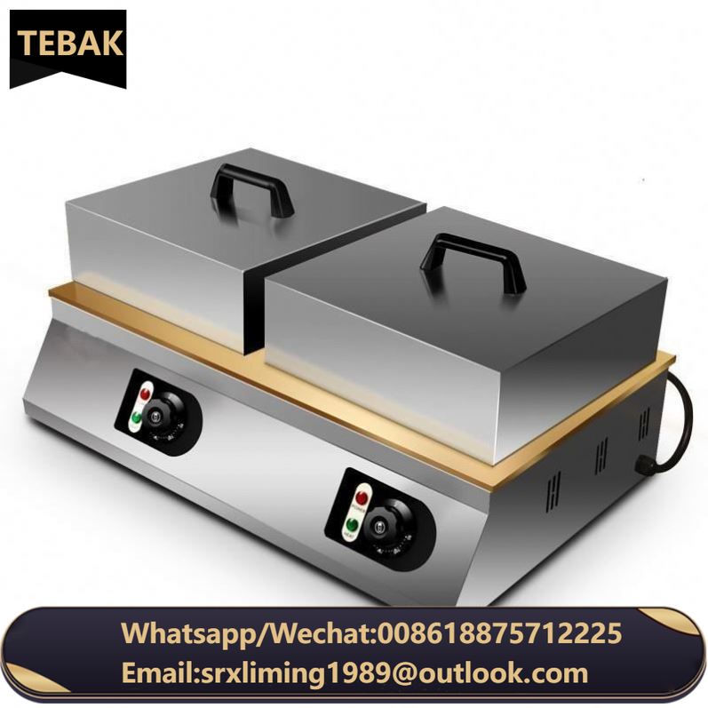 Snack Machine Commercial Electric Pancake Souffle Cake Maker Machine Nonstick Stainless Steel Pancake Souffle Machine